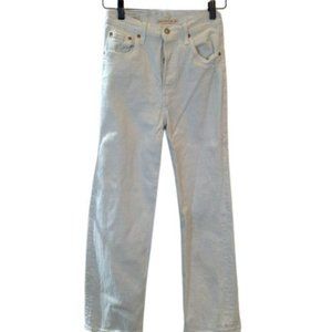 Levi's White Ribcage Straight Ankle Jeans | 26